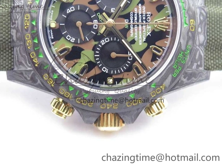 Edition Carbon Nylon Green OMF Daytona on Green A4130 Dial Best Strap DIW Deep 1127